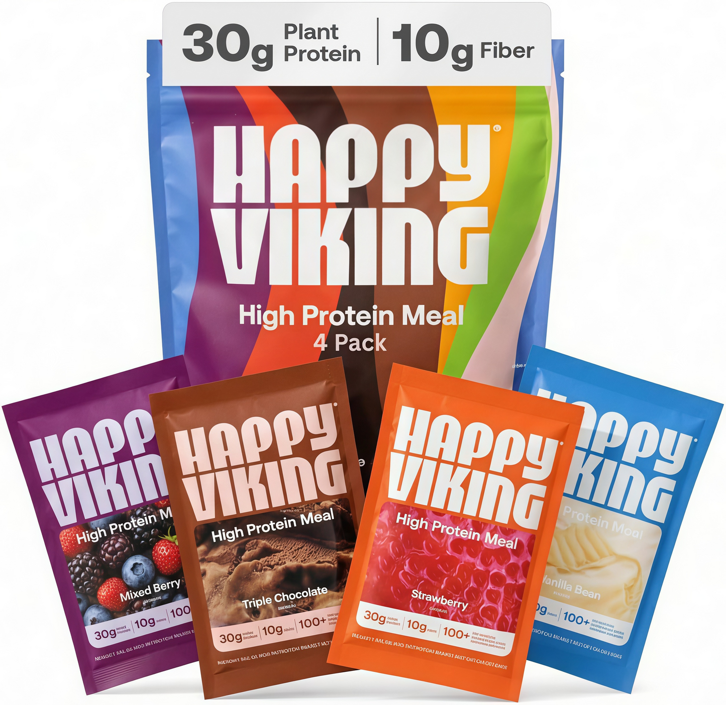 Happy Viking   High-Protein + Fiber Meal  15 Servings